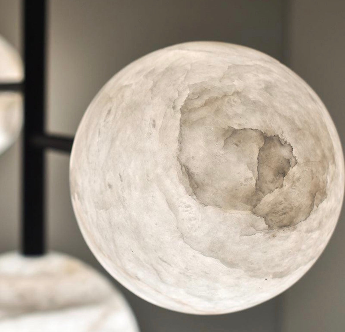 Glacerol Alabaster Sphere Staircase Chandelier,Multi Pendant Light- Customized