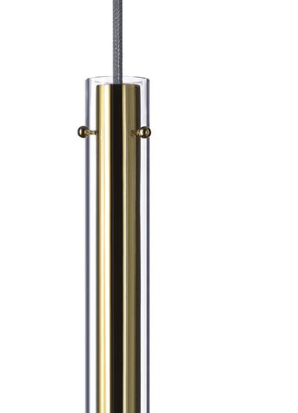 Flare Solitarie pendant Cluster of 7 / Gold Finish