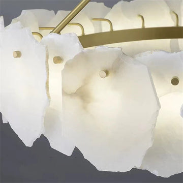 (Customize 3-Tier)August Modern marble Round chandelier