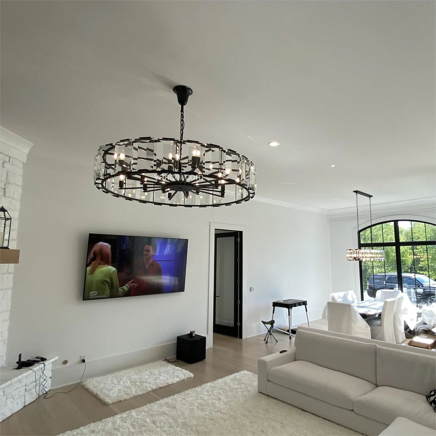 (sample order)Harlow Multicurve Crystal Round Chandelier