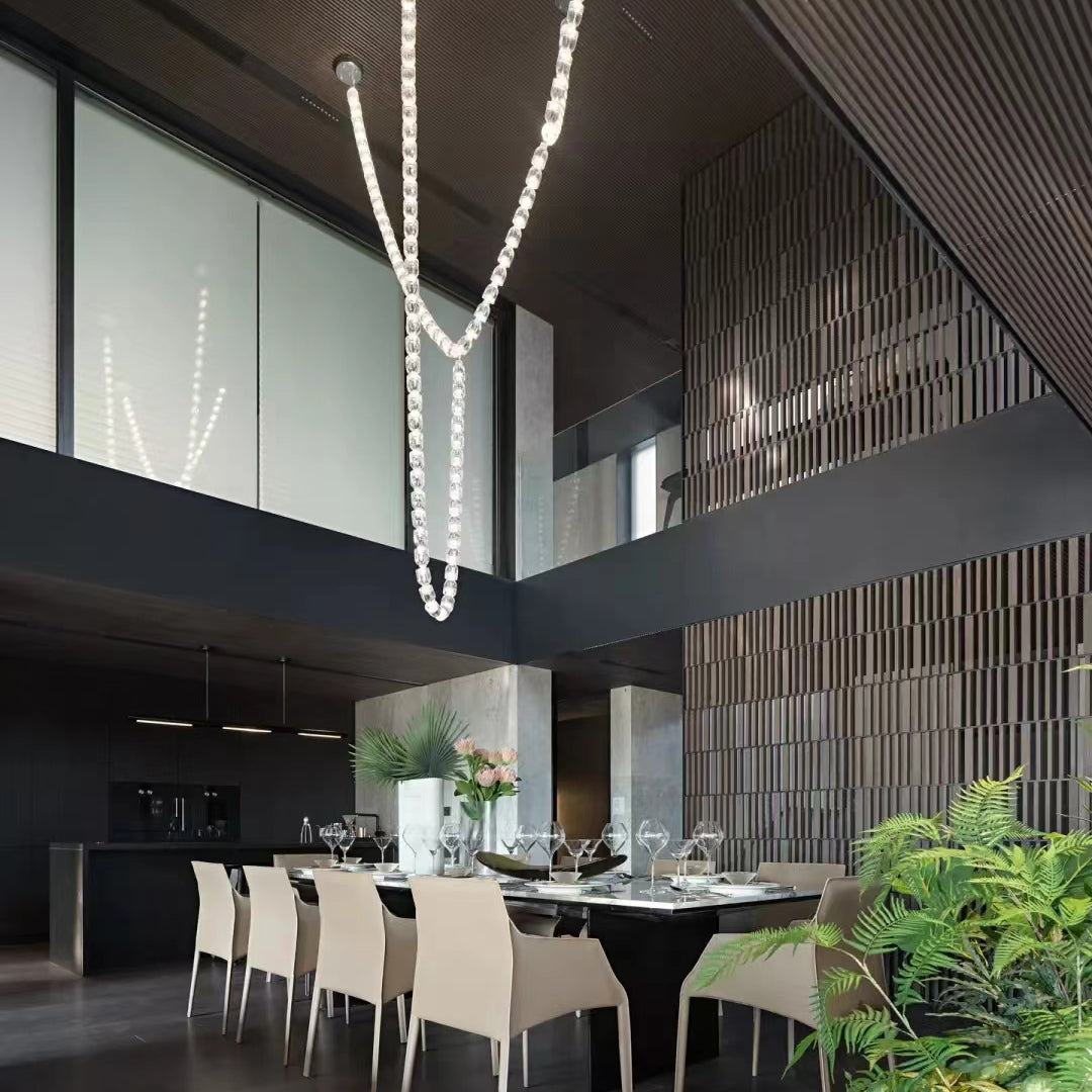 Modern Collier LED Pendant 12ft/10ft(customize)