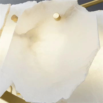 (Customize 3-Tier)August Modern marble Round chandelier