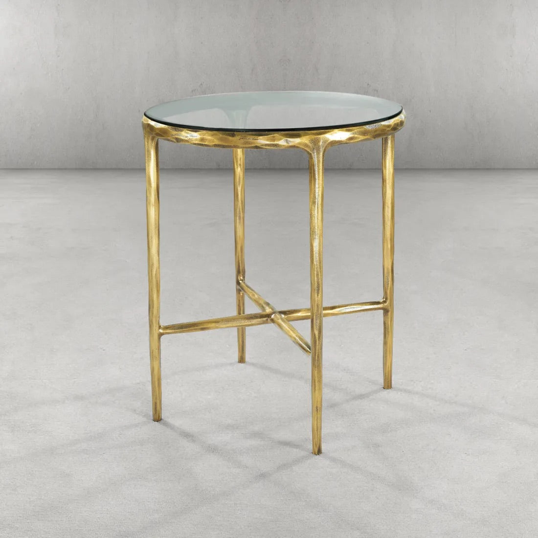 Thaddeus Marble Round Side Table 18"D