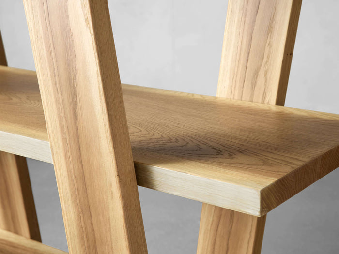 Mihaela Oak Bookcase in Vin Alb 51.25"