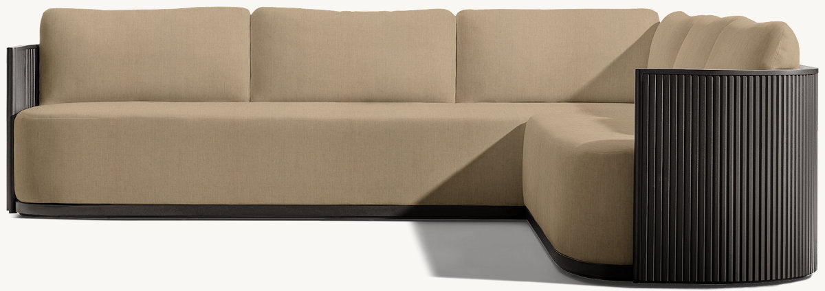 Byron Aluminum Right-Arm L-Sectional