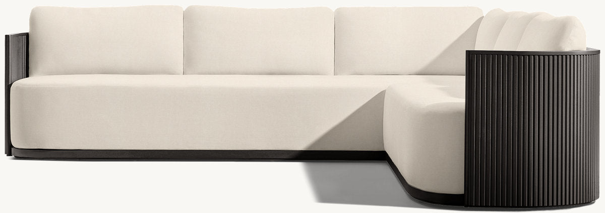 Byron Aluminum Right-Arm L-Sectional