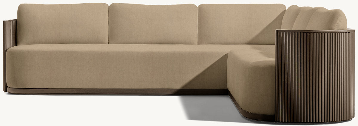 Byron Aluminum Right-Arm L-Sectional