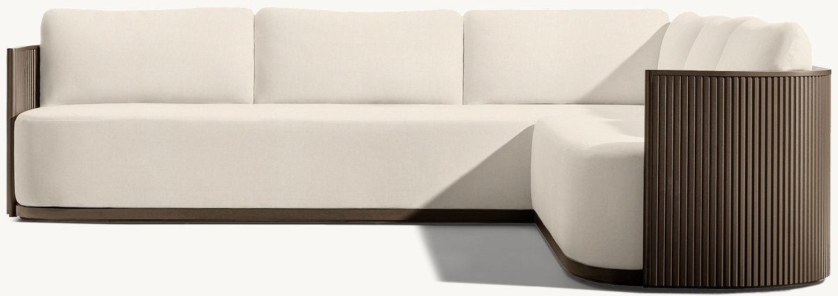 Byron Aluminum Right-Arm L-Sectional