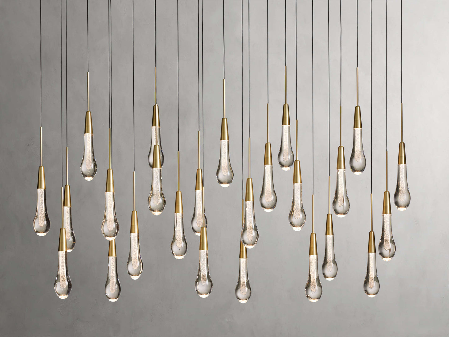 Solitaire Linear Chandelier 37"50"70"87"120"