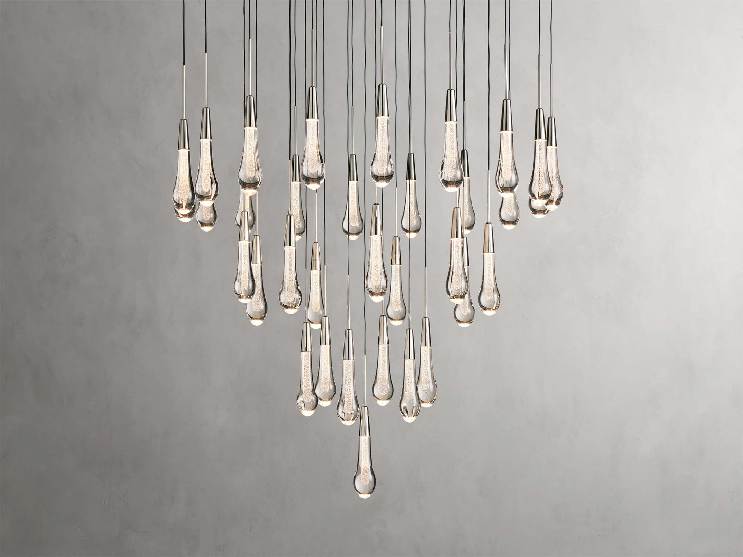 Solitaire Round Chandelier 17" 24" 36“ 58“