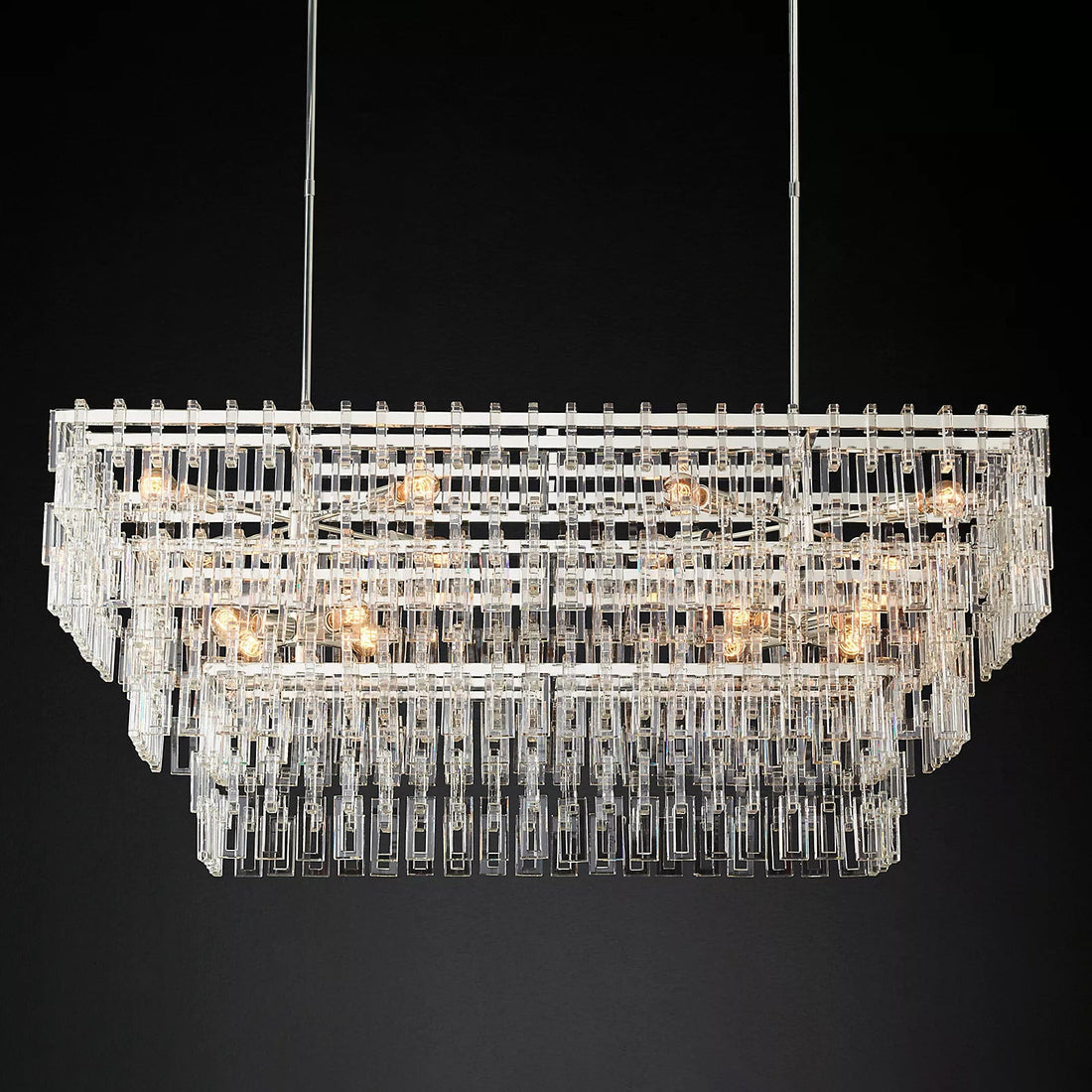 Marignan Tier K9 Crystal Rectangle Chandelier
