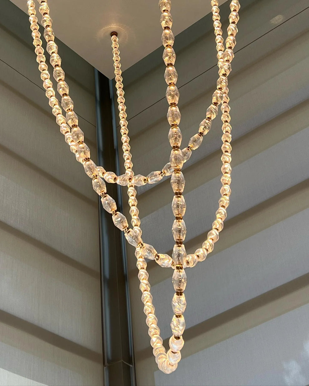 Modern Collier LED Pendant 12ft/10ft(customize)