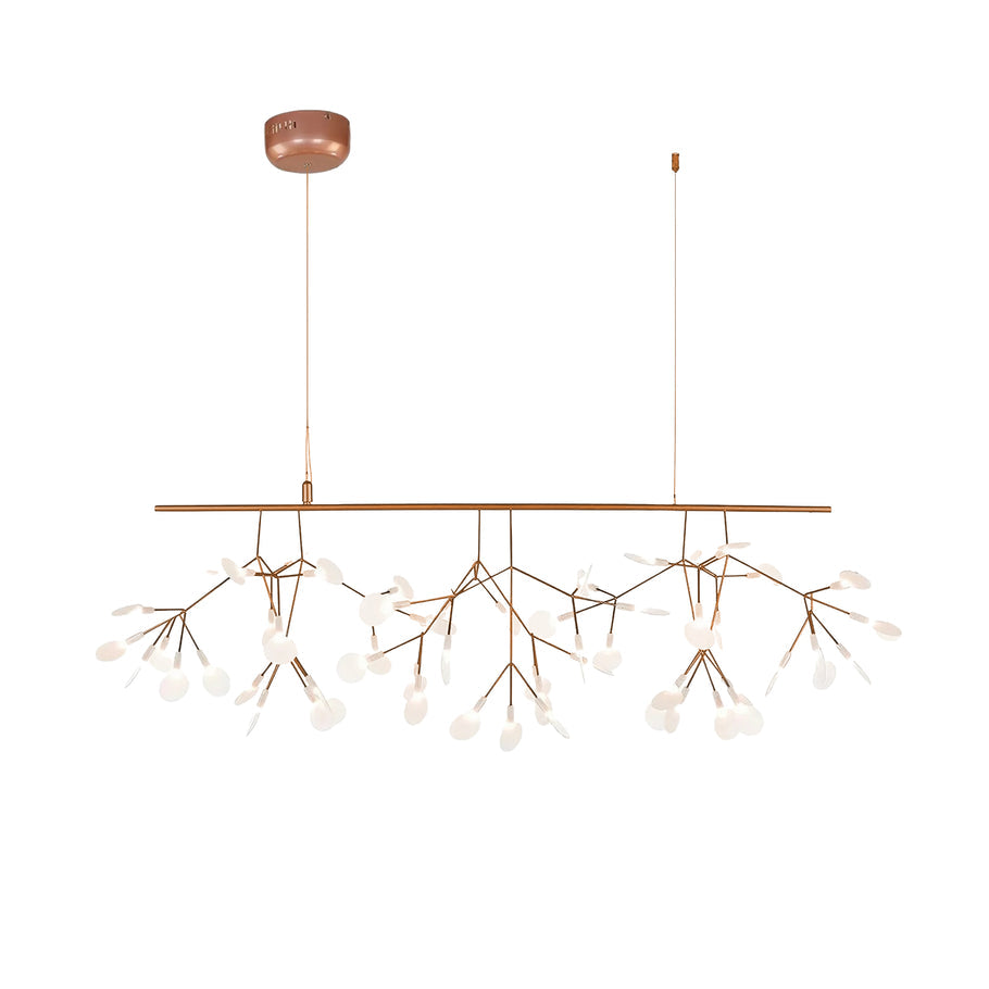 Ceramic Rose Firefly LED Chandelier