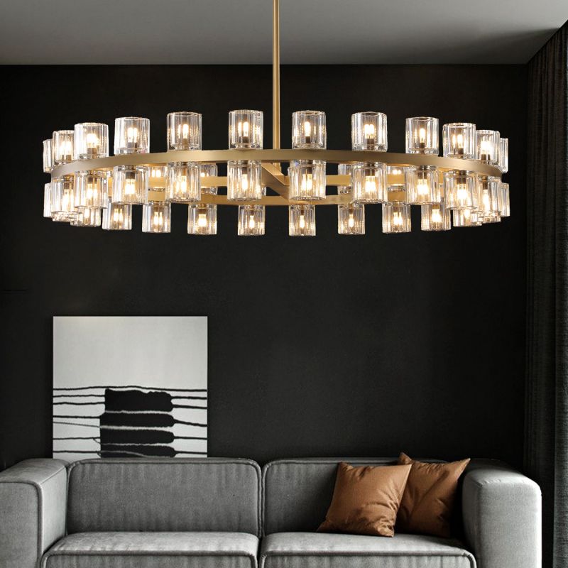 Arcachon Crystal Round Chandelier 42"(customized size)