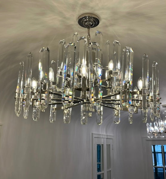 Bonnington Crystal Round Chandelier 54"(customize)