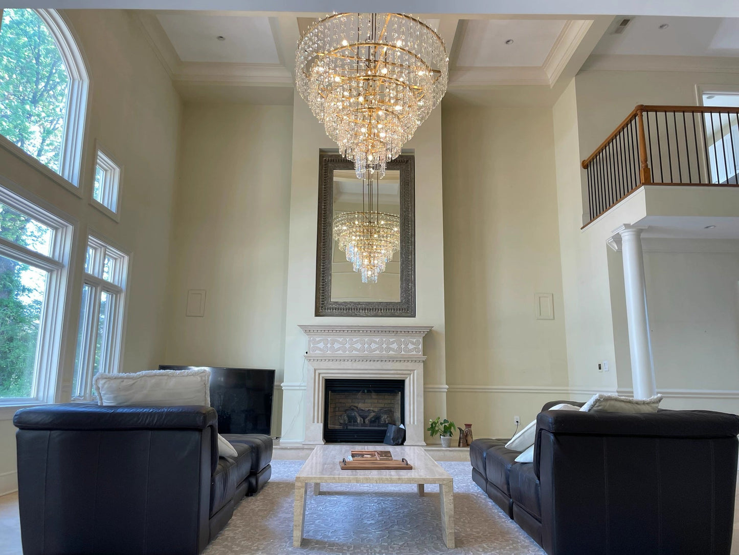 (customize 32”)Marignan Tier K9 Crystal Round Chandelier