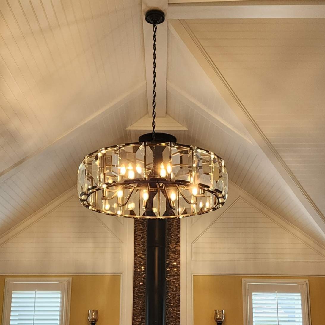 (sample order)Harlow Multicurve Crystal Round Chandelier