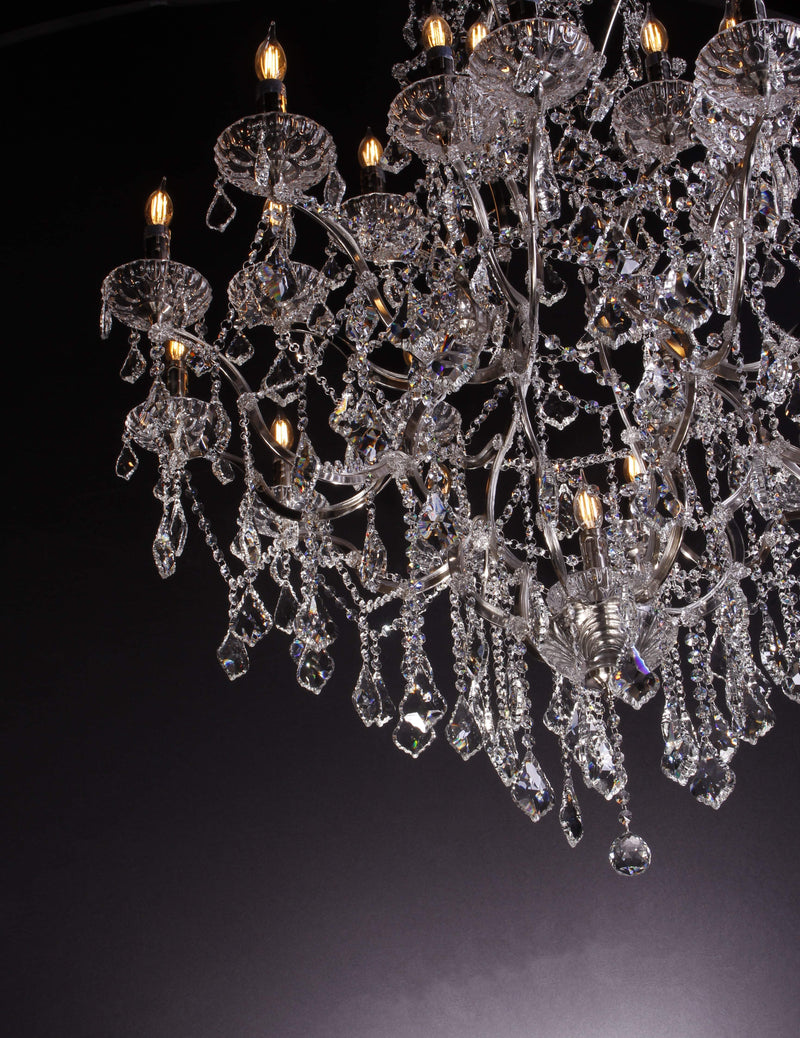 Empire Maria Theresa Crystal Chandelier (clear crystal replacements)