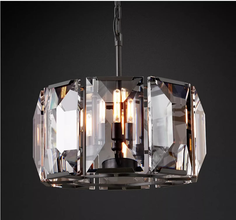 (sample order)Harlow Multicurve Crystal Round Chandelier