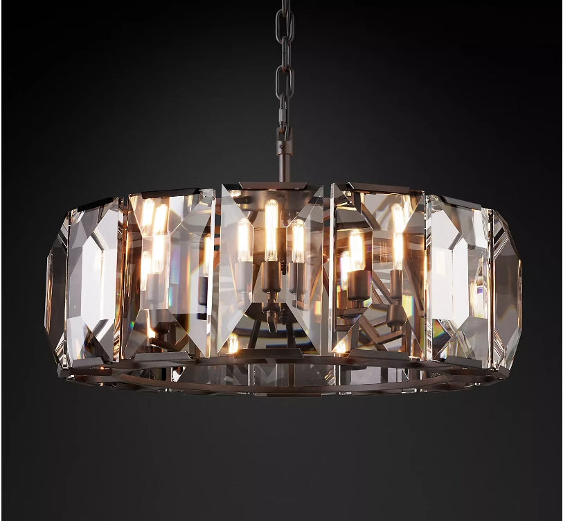 (sample order)Harlow Multicurve Crystal Round Chandelier