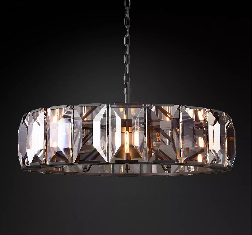 (sample order)Harlow Multicurve Crystal Round Chandelier