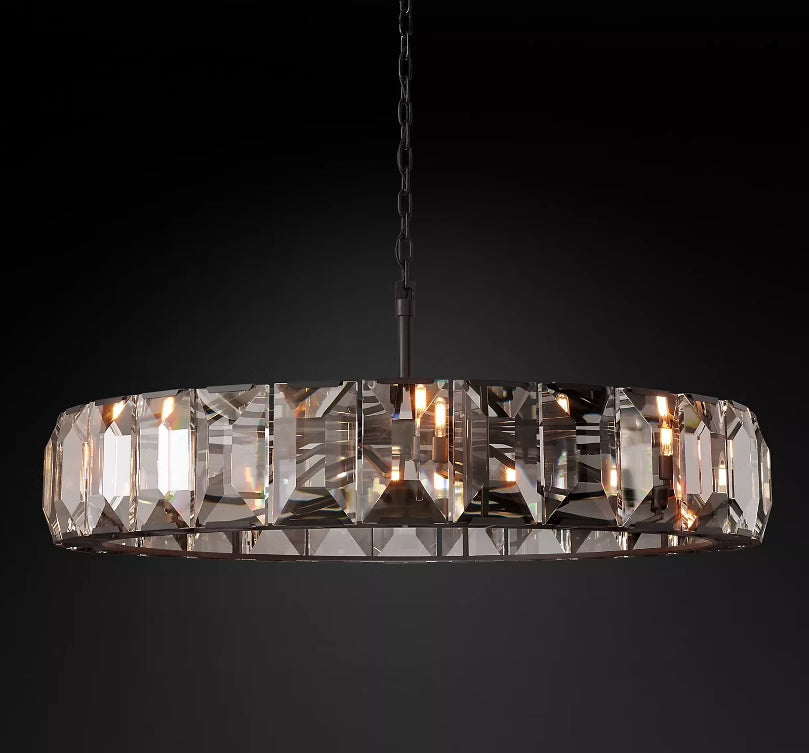 (sample order)Harlow Multicurve Crystal Round Chandelier