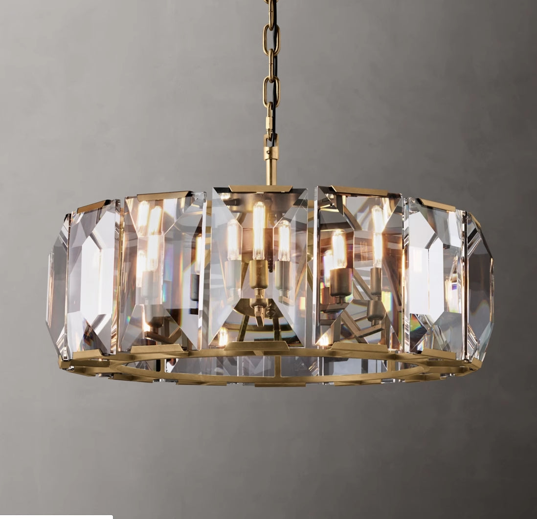 (sample order)Harlow Multicurve Crystal Round Chandelier