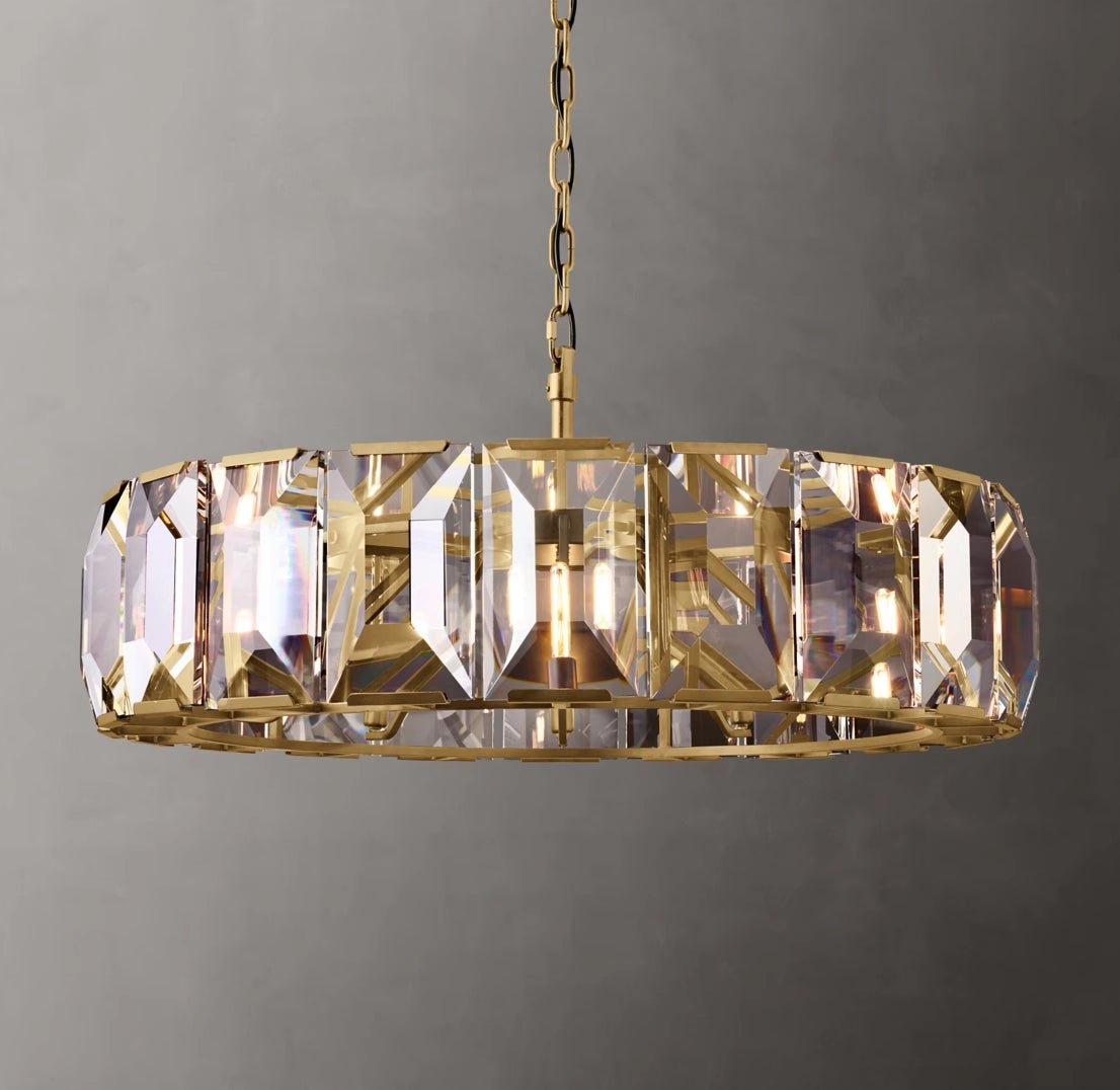 (sample order)Harlow Multicurve Crystal Round Chandelier