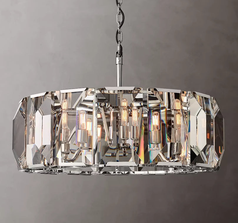 (sample order)Harlow Multicurve Crystal Round Chandelier