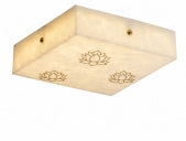 Square Alabaster Ceiling Lamps Customize Lotus