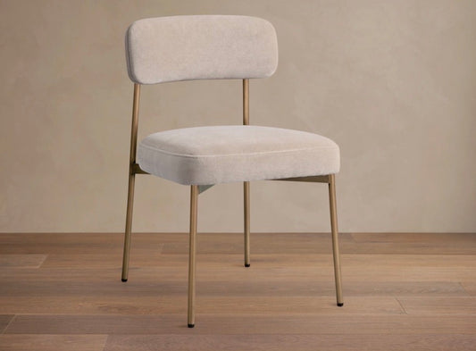 Billie Dining Chair in Antique Brass