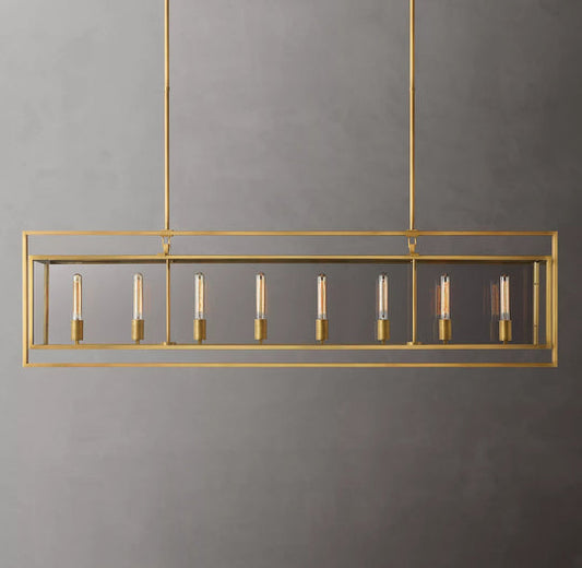 Fiona Rectangular Chandelier W 72"