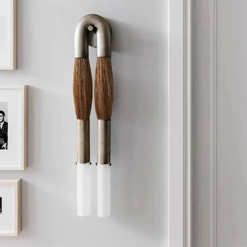 Antonia Horsehair Double Sconce