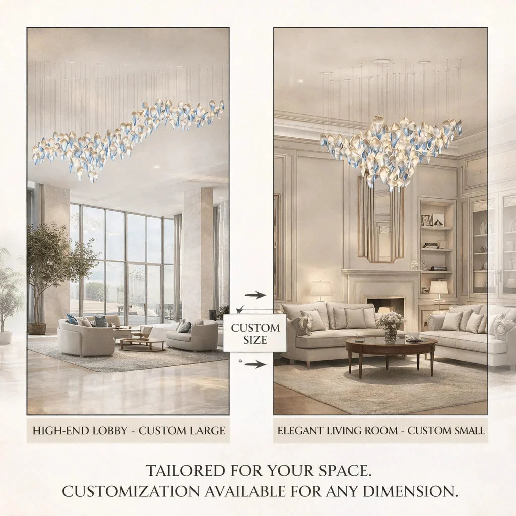 Ocean Drift Blown Glass Customize Chandelier