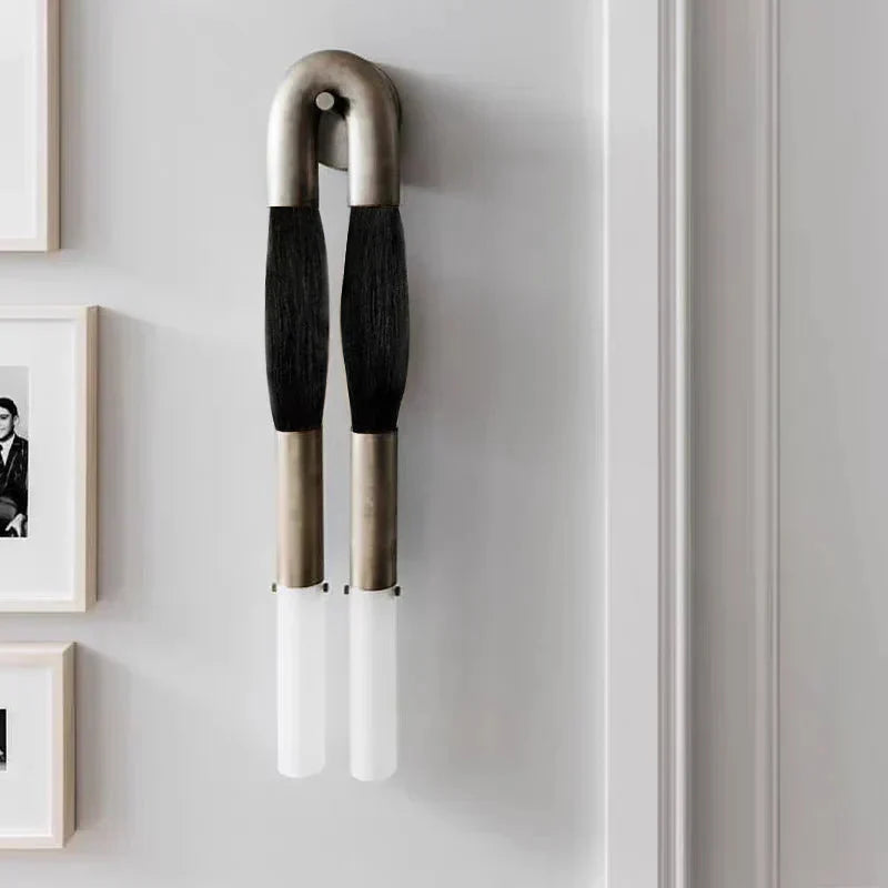 Antonia Horsehair Double Sconce