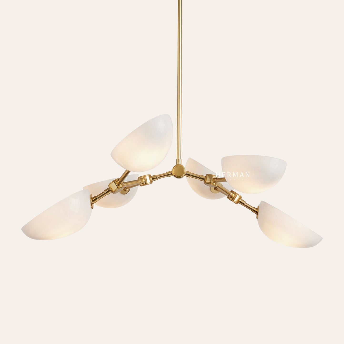 Argus Glass Chandelier 32" Width