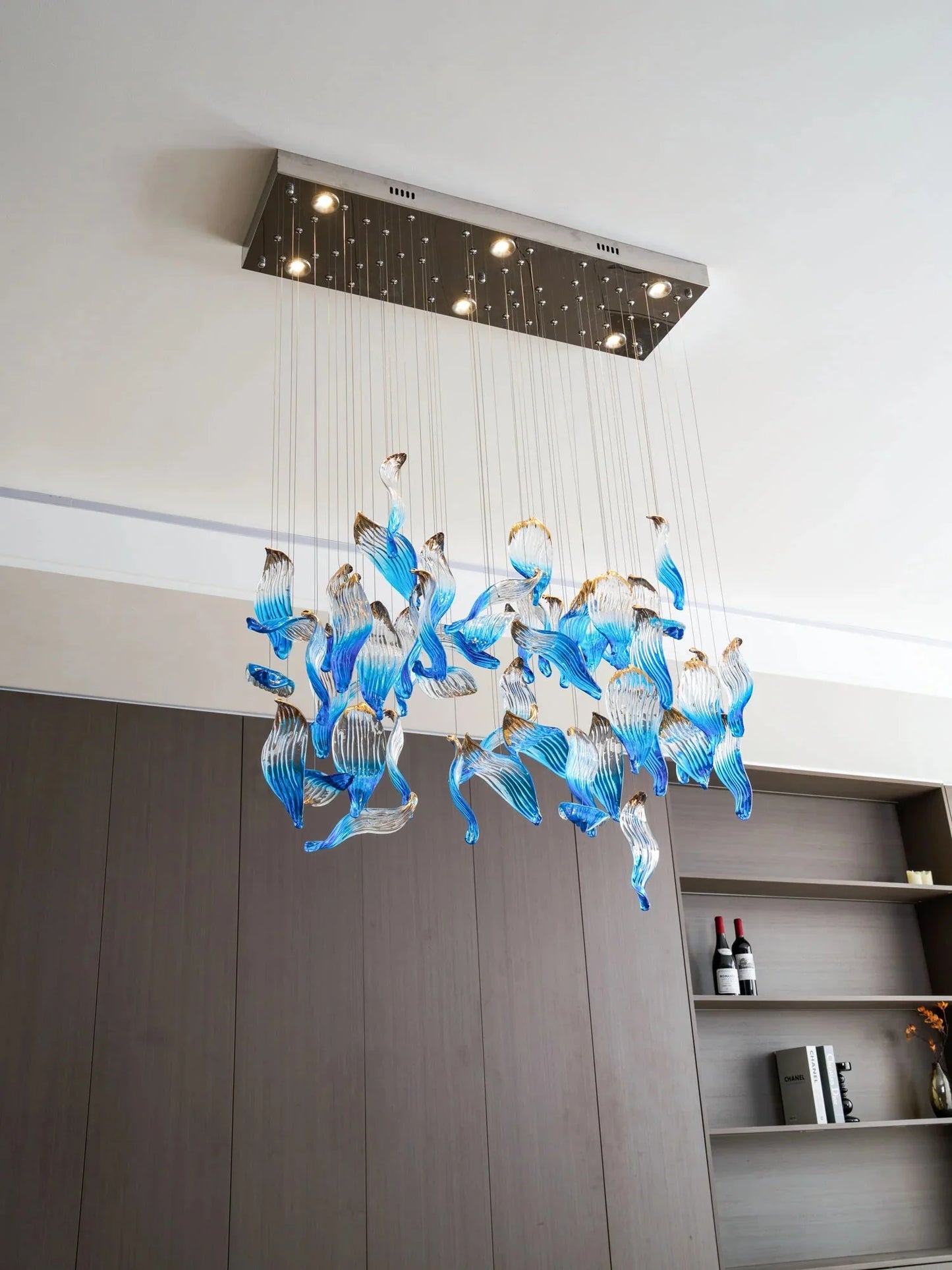 Ocean Drift Blown Glass Customize Chandelier
