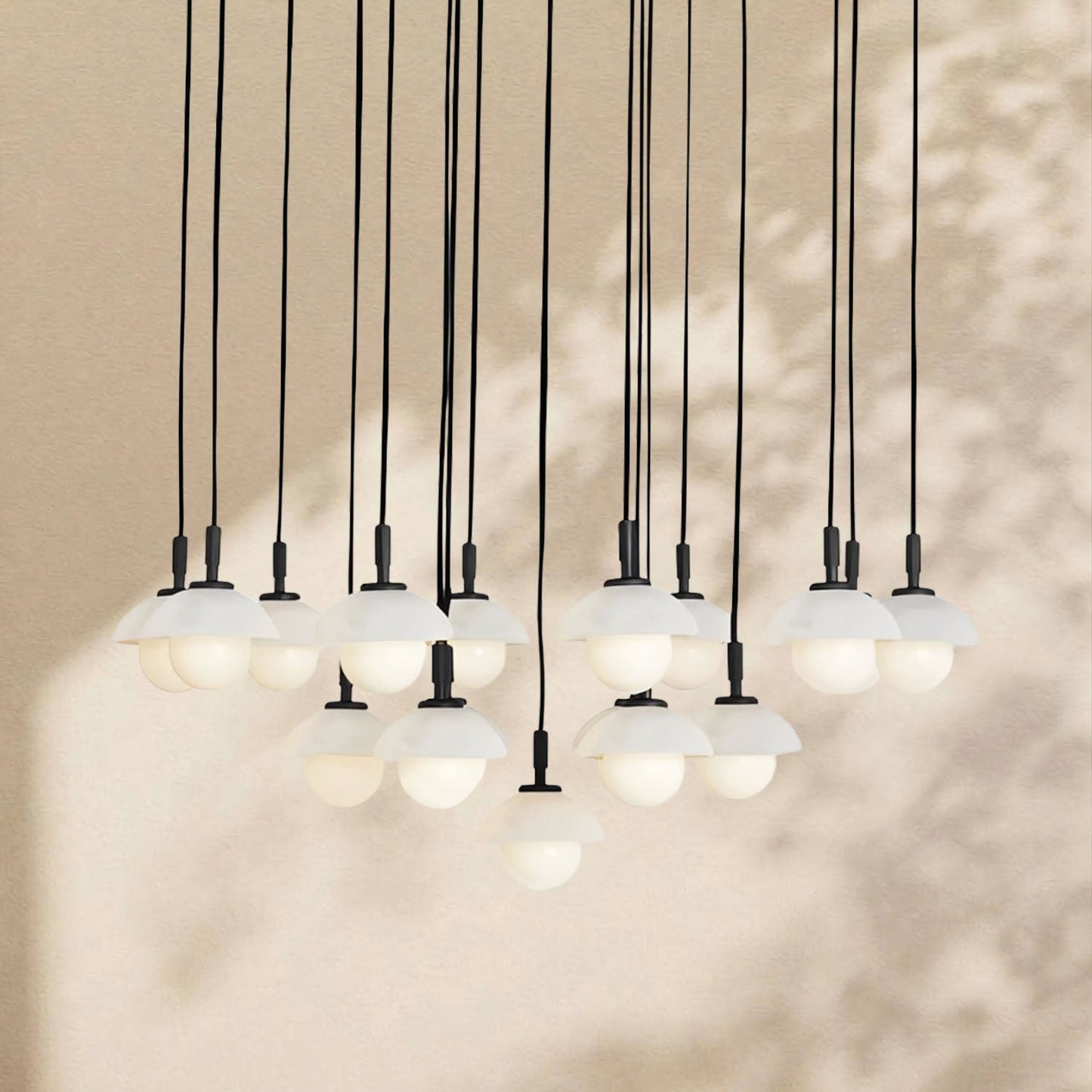 Glowen Alabaster Round Chandelier 32"