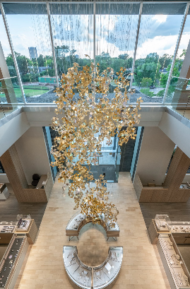 Gold Leaf Chandlier 7'-0"