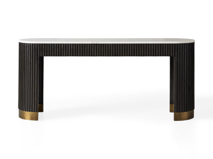 Finnley Console Table Marbel Bluestone Carrara 63" 73"