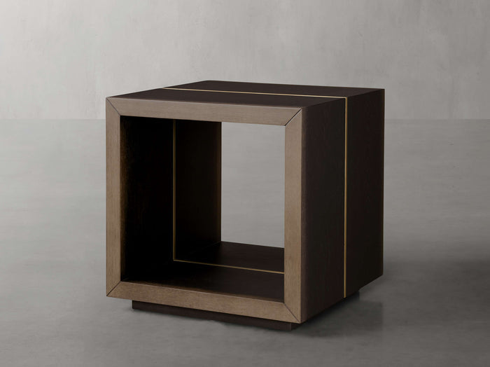Mihaela Oak End Table 22"