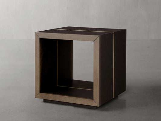 Mihaela Oak End Table 22"
