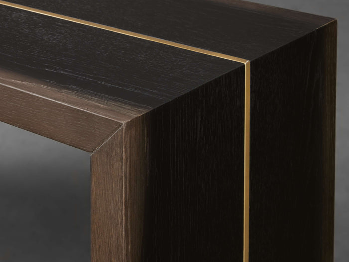 Mihaela Oak Console Table 60" 72"