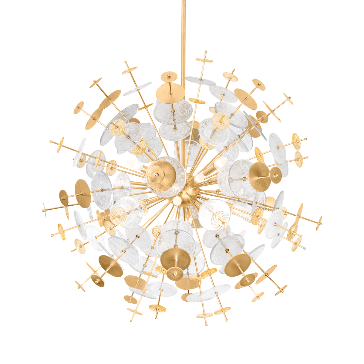 Gleason Clear Functional Design Chandelier