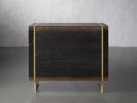 Mihaela Oak Nightstand 28"