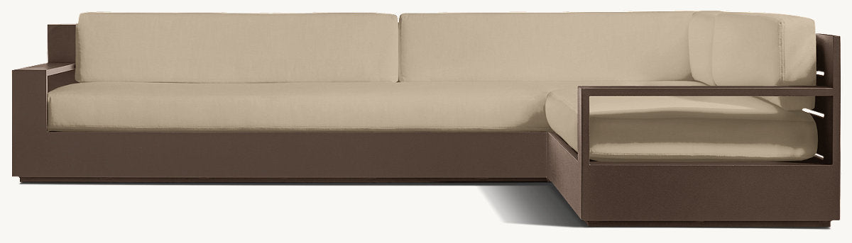Marbella Aluminum Right-Arm L-Sectional