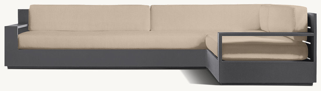 Marbella Aluminum Right-Arm L-Sectional