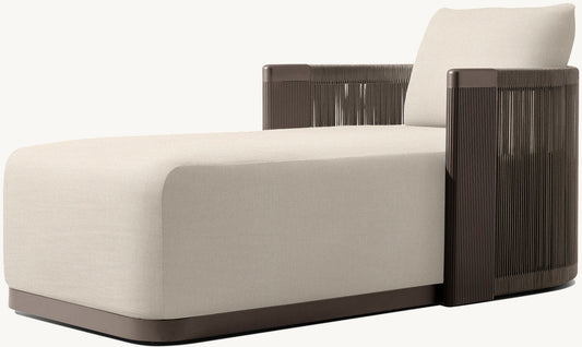 Striata Aluminum Chaise