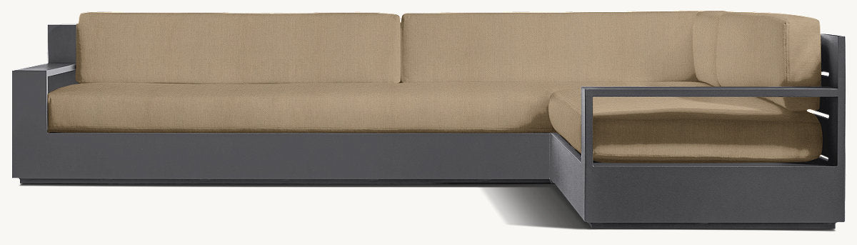 Marbella Aluminum Right-Arm L-Sectional