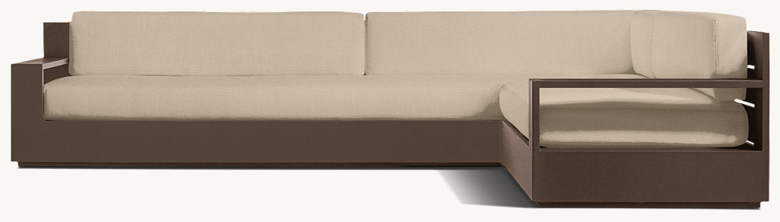 Marbella Aluminum Right-Arm L-Sectional